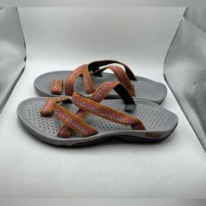 Teva Hurricane slide orange sandals size 9
